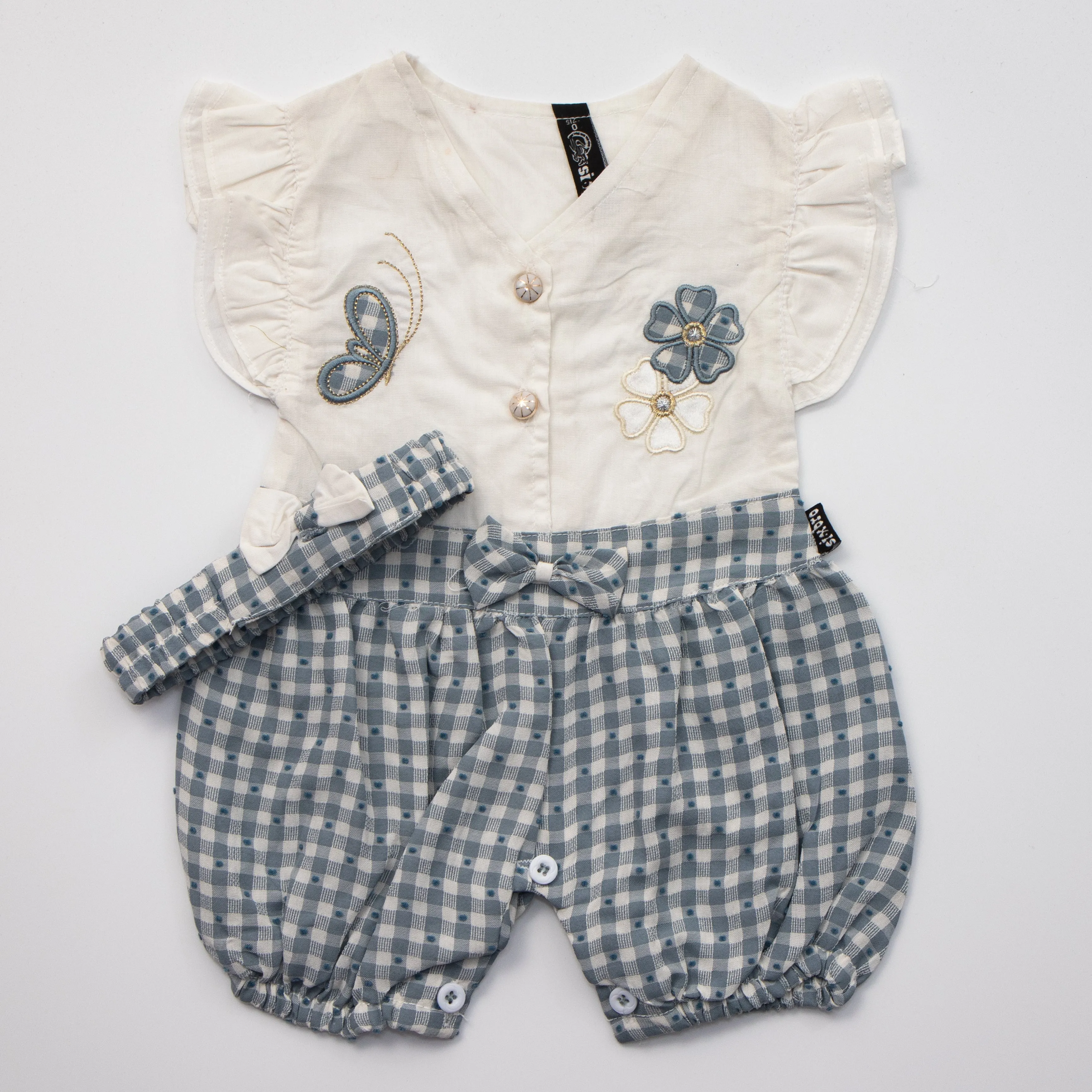 Newborn Girls Half Sleeves Rompers ( Butterfly )