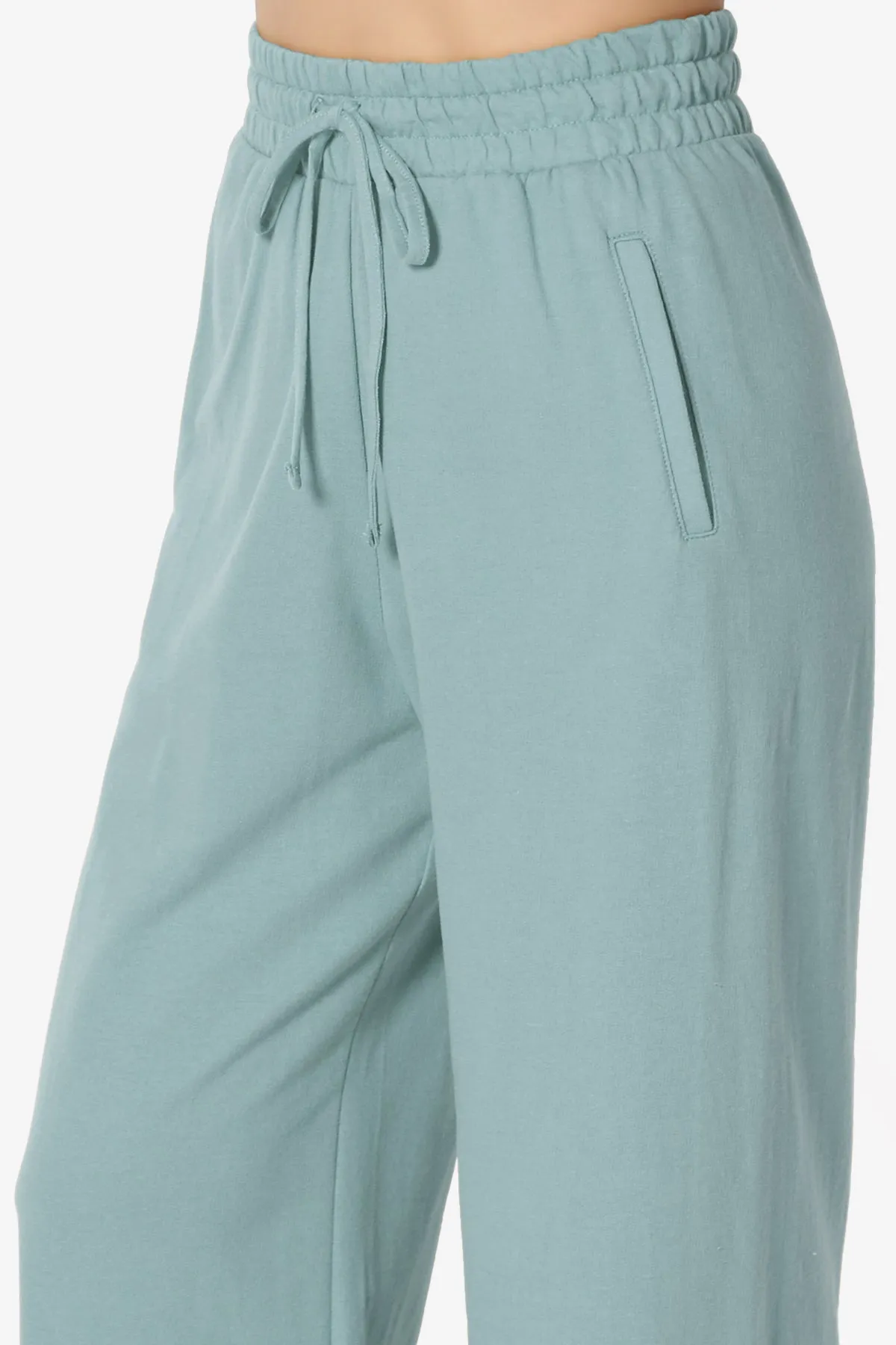 Nia Cotton Terry Wide Leg Track Pants