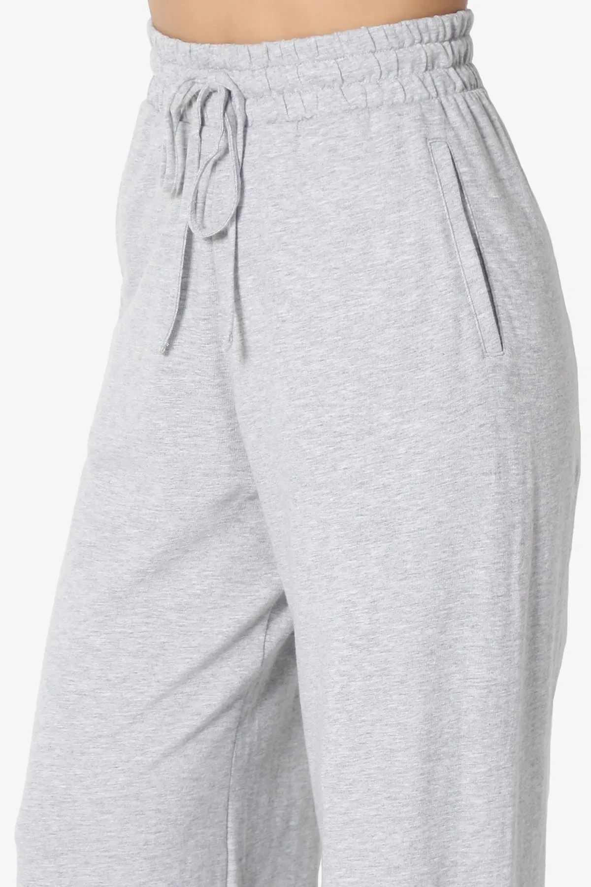 Nia Cotton Terry Wide Leg Track Pants