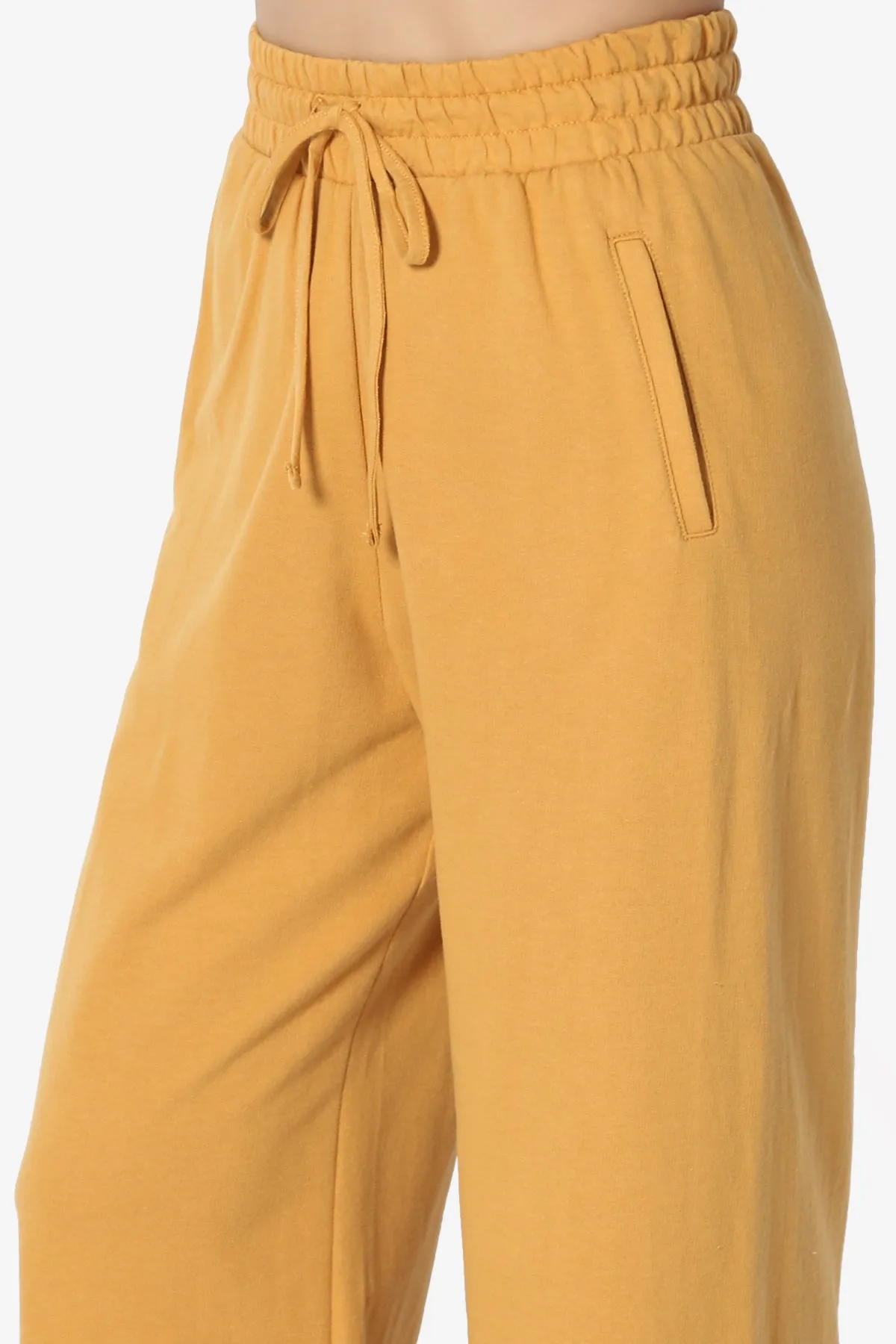 Nia Cotton Terry Wide Leg Track Pants