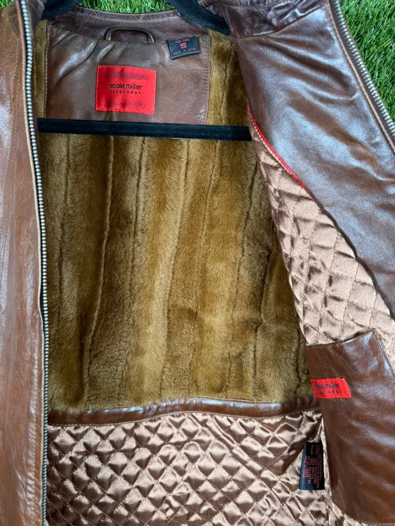 Nicole Miller Leather Jacket