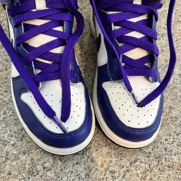 Nike Dunk High Electro Purple Midnight Navy Size 3Y‎ DH9753-100 Shoes (b6)