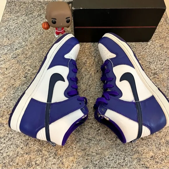 Nike Dunk High Electro Purple Midnight Navy Size 3Y‎ DH9753-100 Shoes (b6)