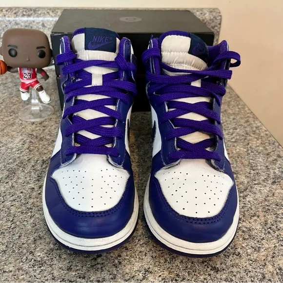 Nike Dunk High Electro Purple Midnight Navy Size 3Y‎ DH9753-100 Shoes (b6)