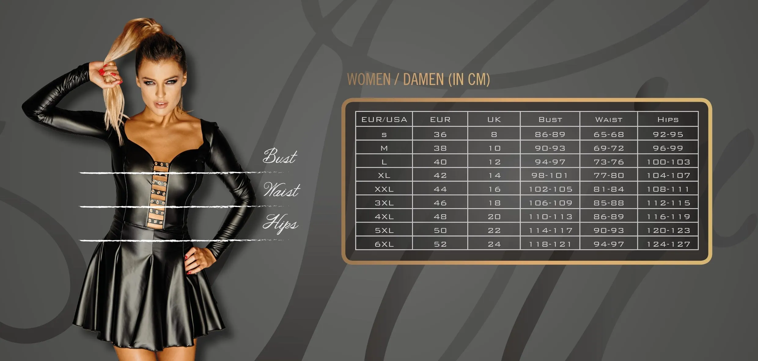 Noir Handmade Powerwetlook Jacket (L, XL)