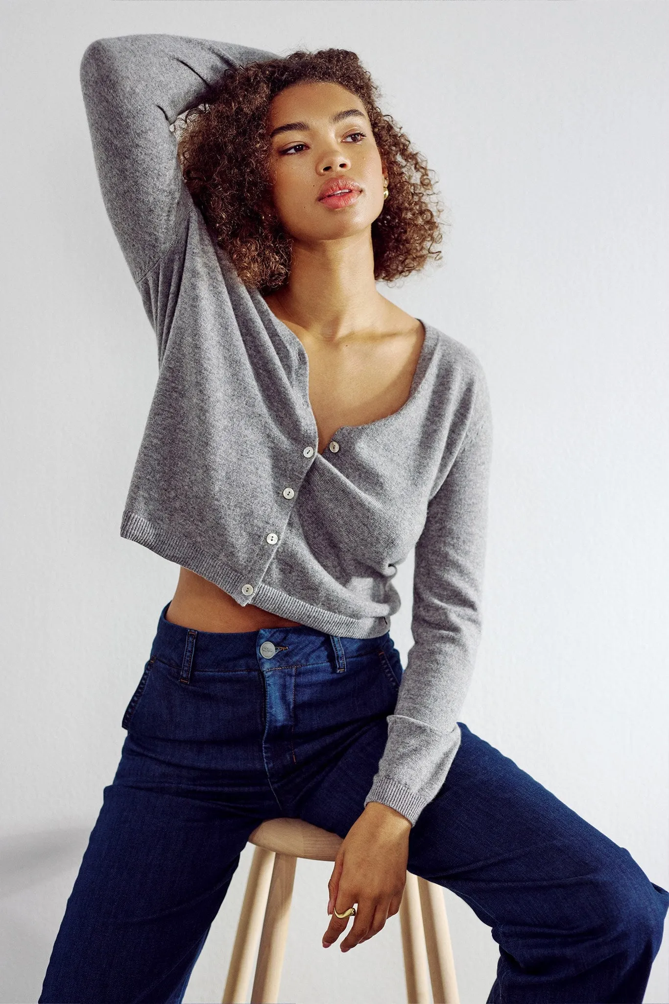 NUAMBER PANTS X LONG - Dark Blue Denim 1