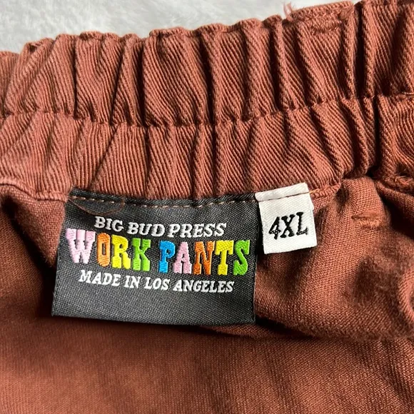 NWOT Big Bud Press Work Shorts Brown Size 4XL Unisex
