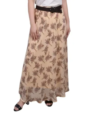 Ny Collection Womens Plus Size Chiffon Maxi Skirt PCCK0239D