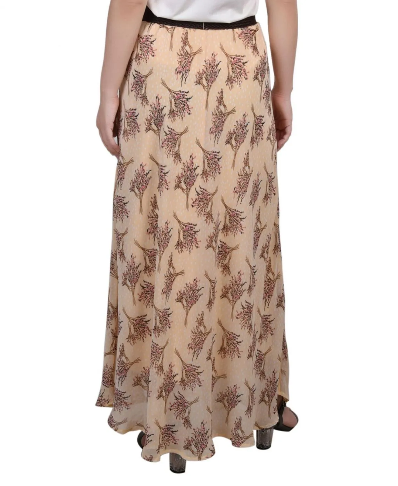 Ny Collection Womens Plus Size Chiffon Maxi Skirt PCCK0239D