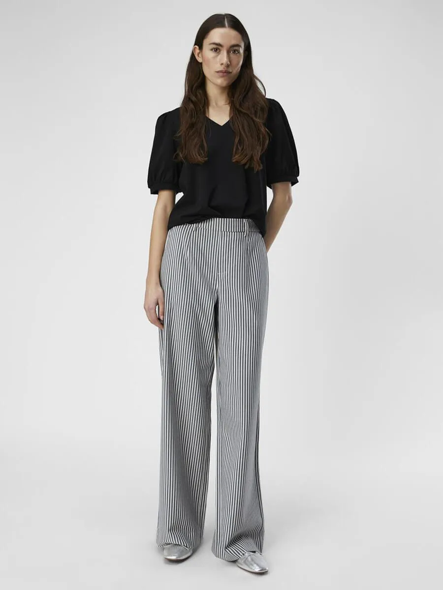 OBJLisa Wide Pants - Cloud Dancer Sky Captain
