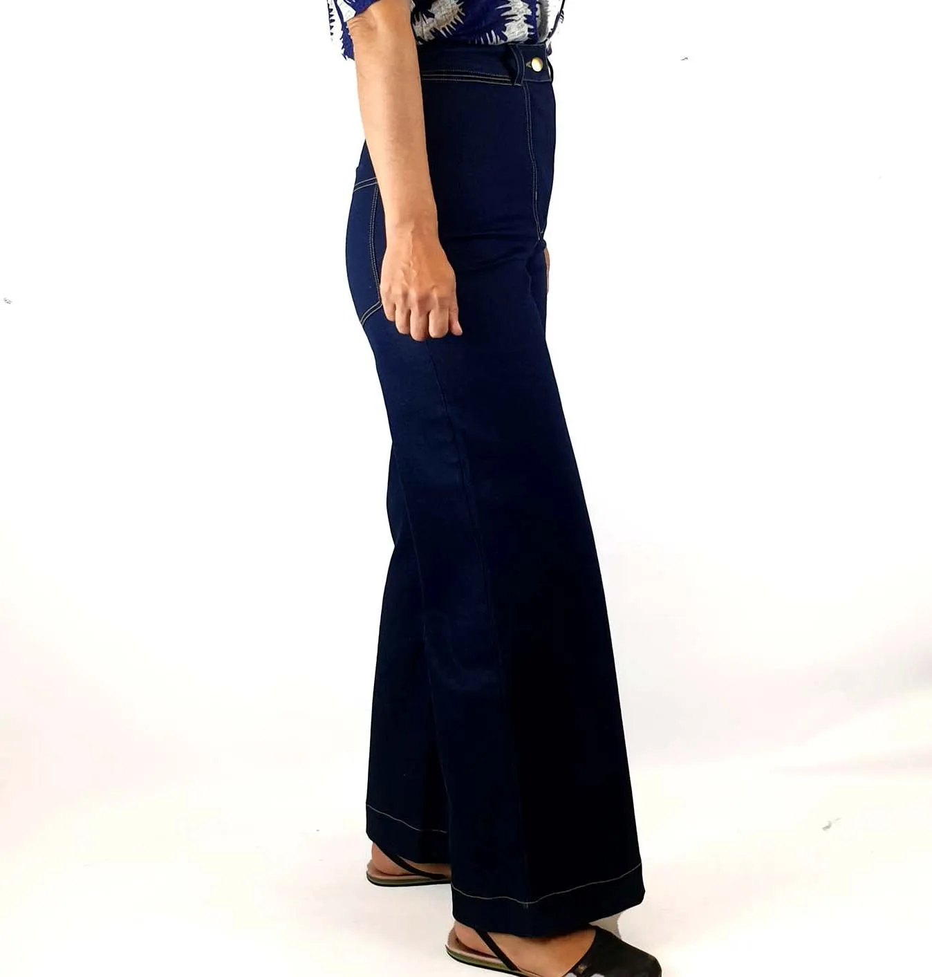 Obus dark denim wide leg jeans size 1, best fits size 8