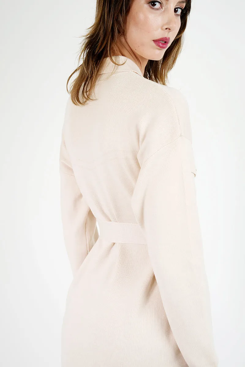 Olive Military Cardigan