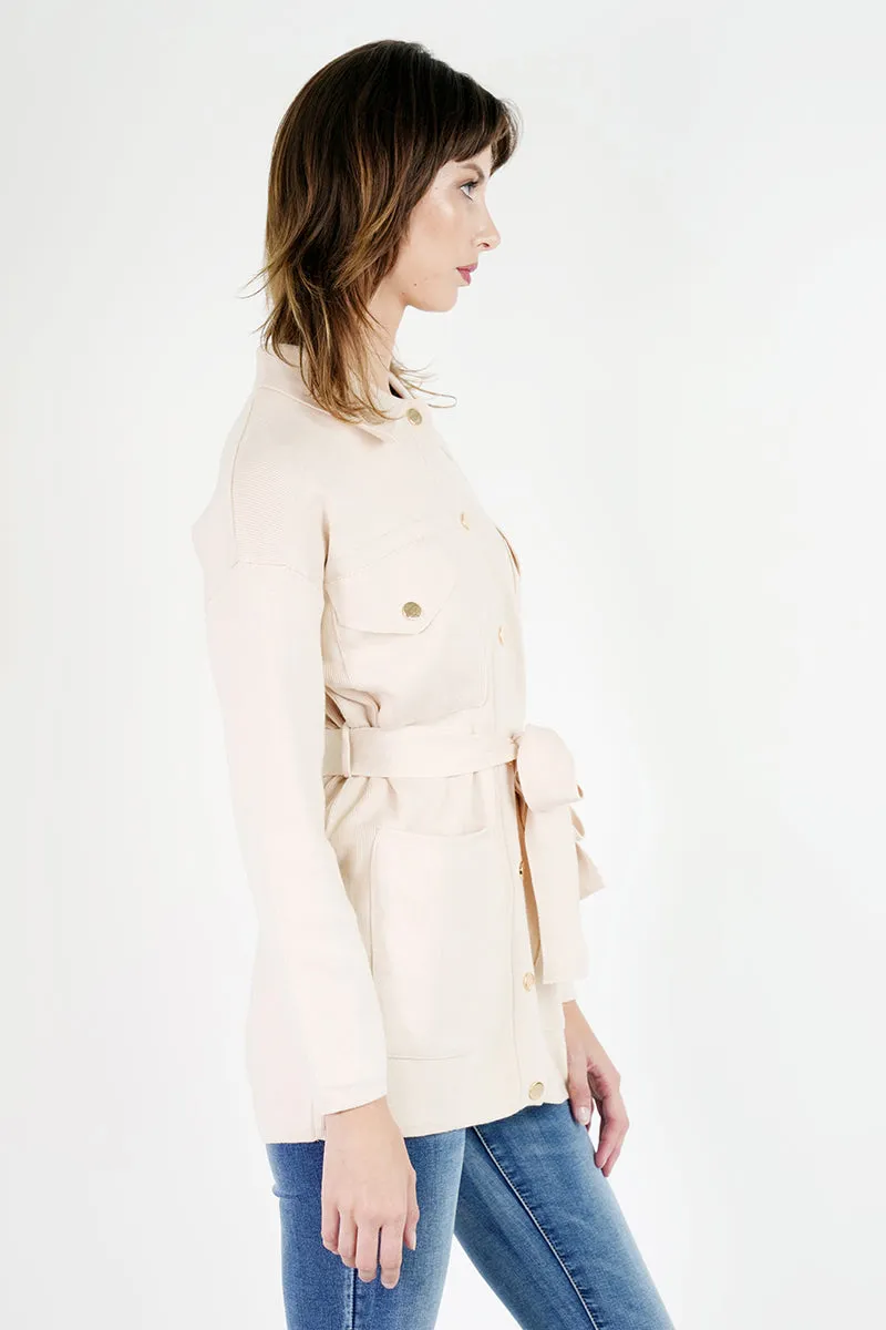 Olive Military Cardigan