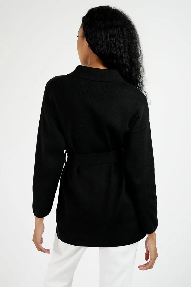 Olive Military Cardigan