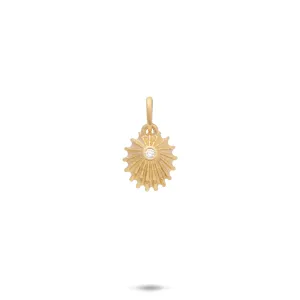 ʻOpihi Pendant in Gold with Diamond - 12mm