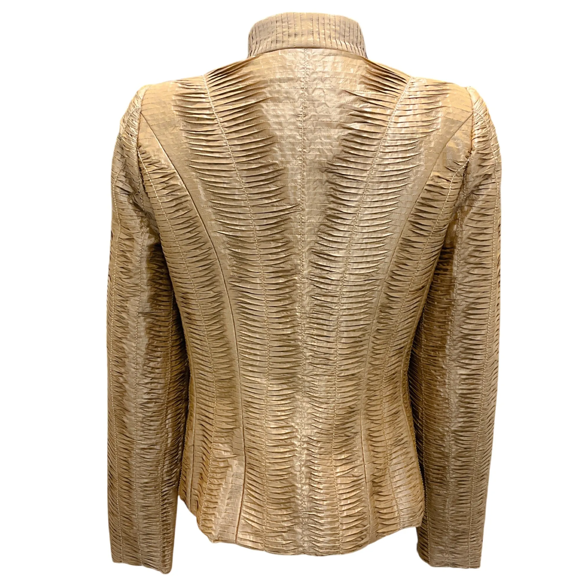Oscar de la Renta Vintage Caramel Silk Evening Jacket