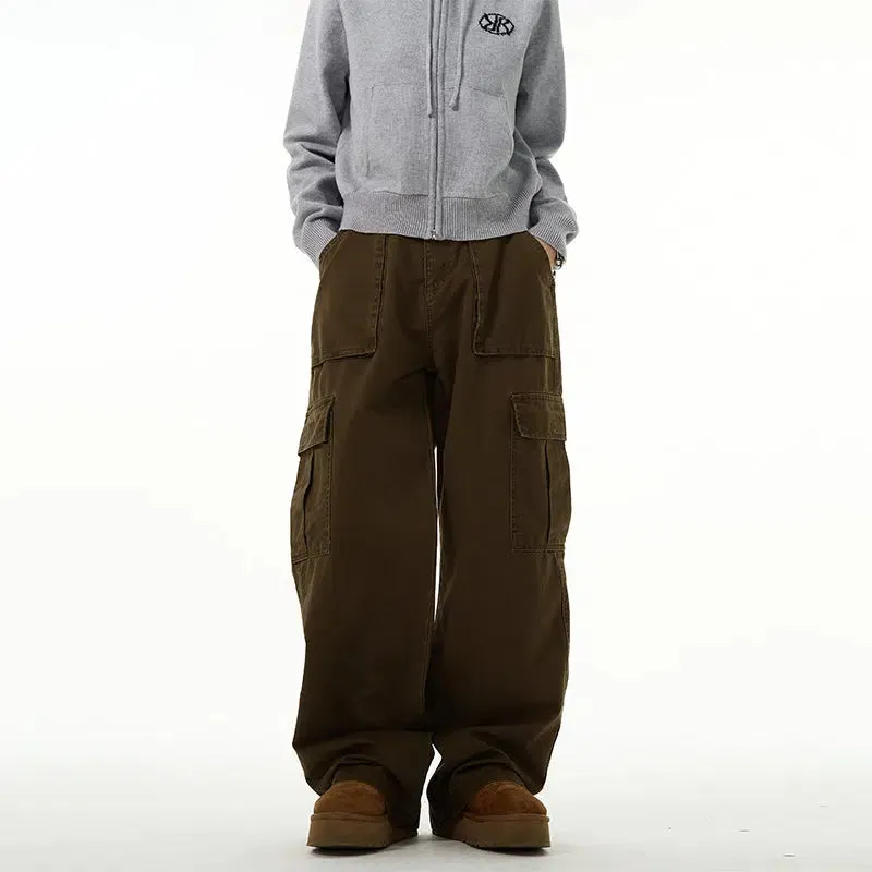 Overalls Wide-leg Cargo Pants