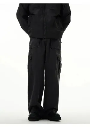 Overalls Wide-leg Cargo Pants