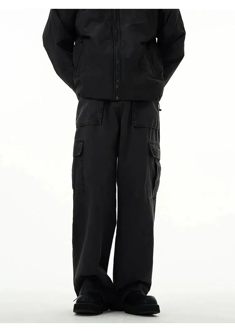 Overalls Wide-leg Cargo Pants