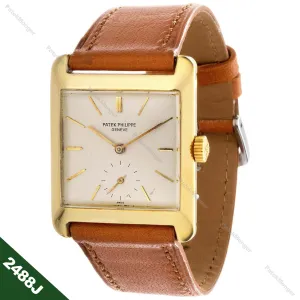 Patek Philippe 2488J Vintage Square Shaped Watch circa 1954