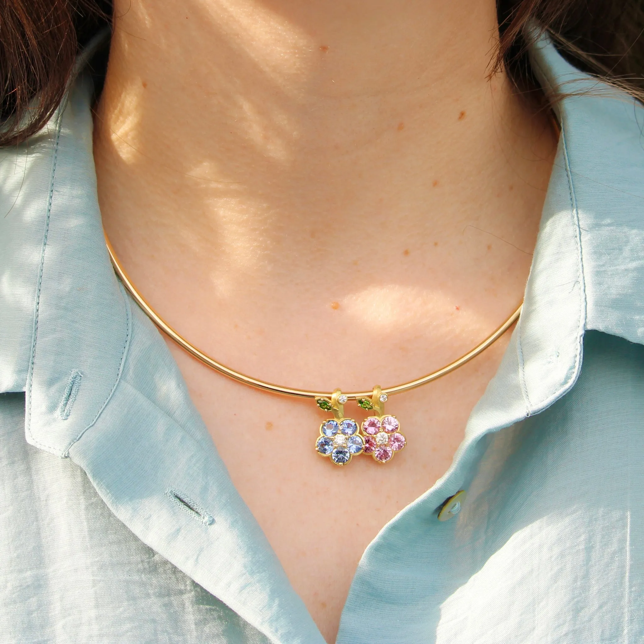 Paul Morelli Blue Sapphire Wild Child Snap-Over Pendant
