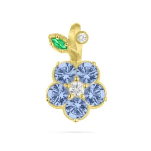 Paul Morelli Blue Sapphire Wild Child Snap-Over Pendant
