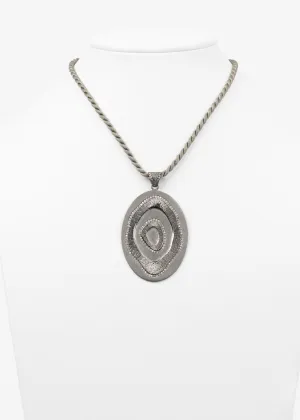 Pave Diamond Sterling Disc