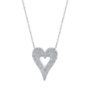 Pave Heart Necklace