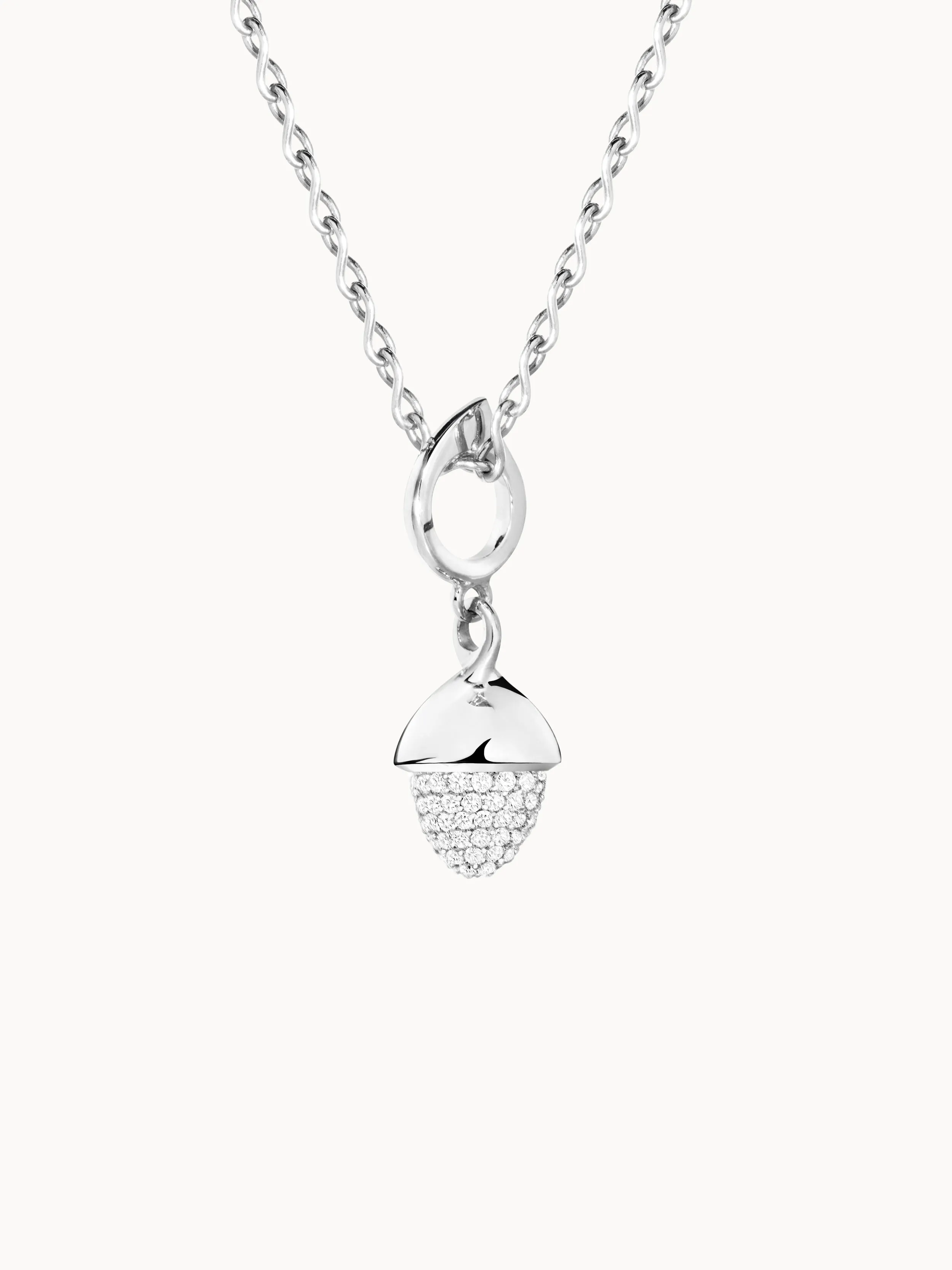 Pendant MIKADO Flamenco Diamond Pavé with Diamond Pavé