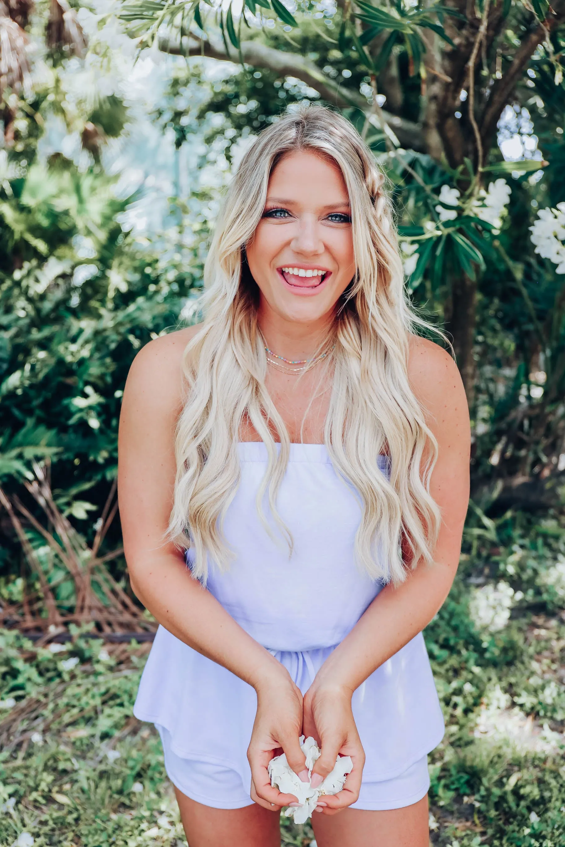 Periwinkle Peplum Romper