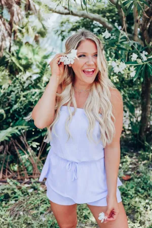 Periwinkle Peplum Romper