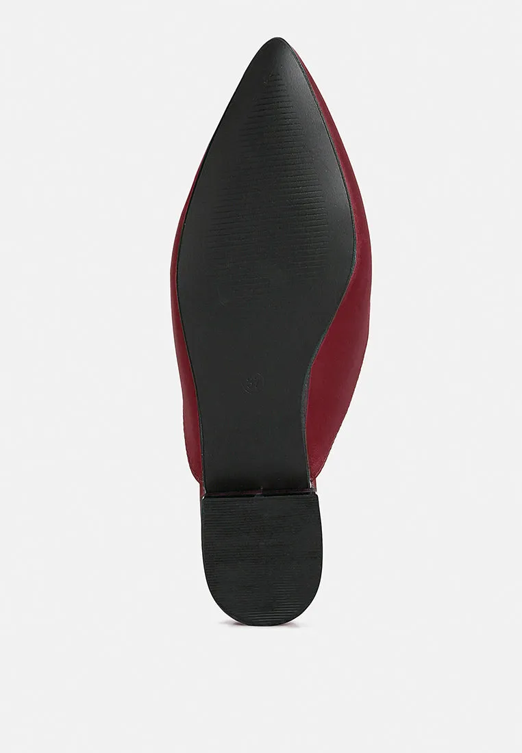 Perrine Diamante Brooch Slip On Mules By Ruw