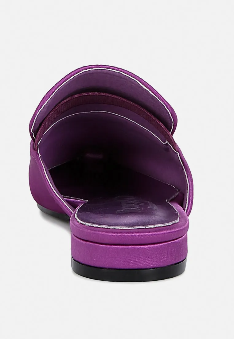 Perrine Diamante Brooch Slip On Mules By Ruw
