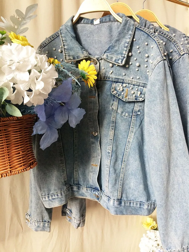 Personalized Statement Denim Bridal Jacket