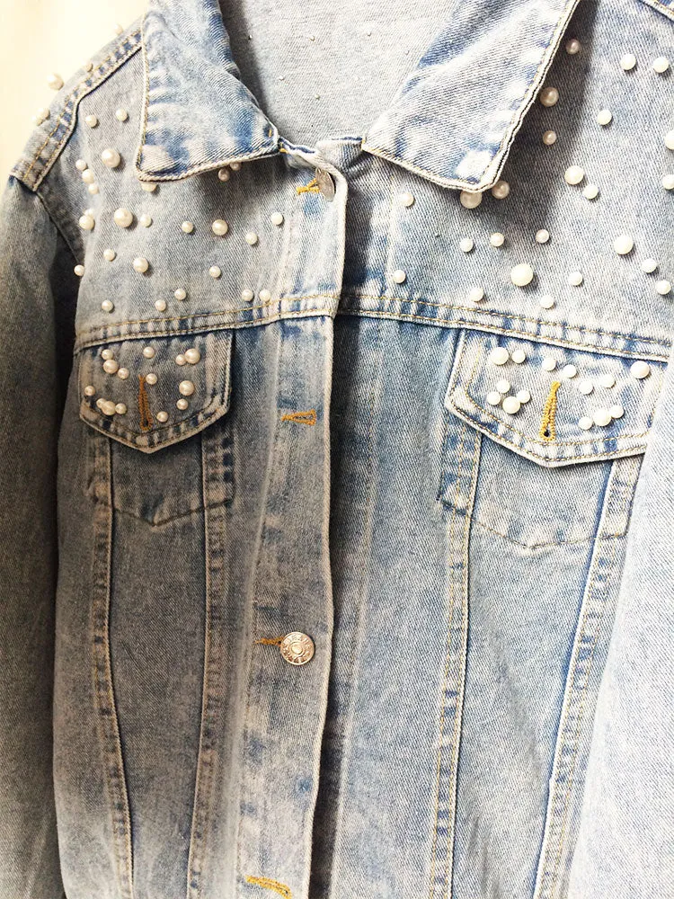 Personalized Statement Denim Bridal Jacket