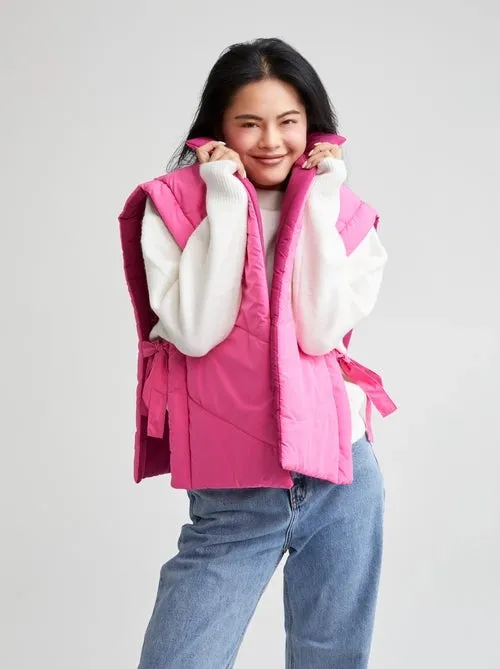 Petra Pink Reversible Vest