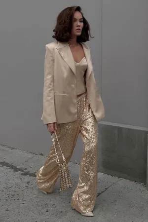 PH0262 Sequins Wide Leg Pants