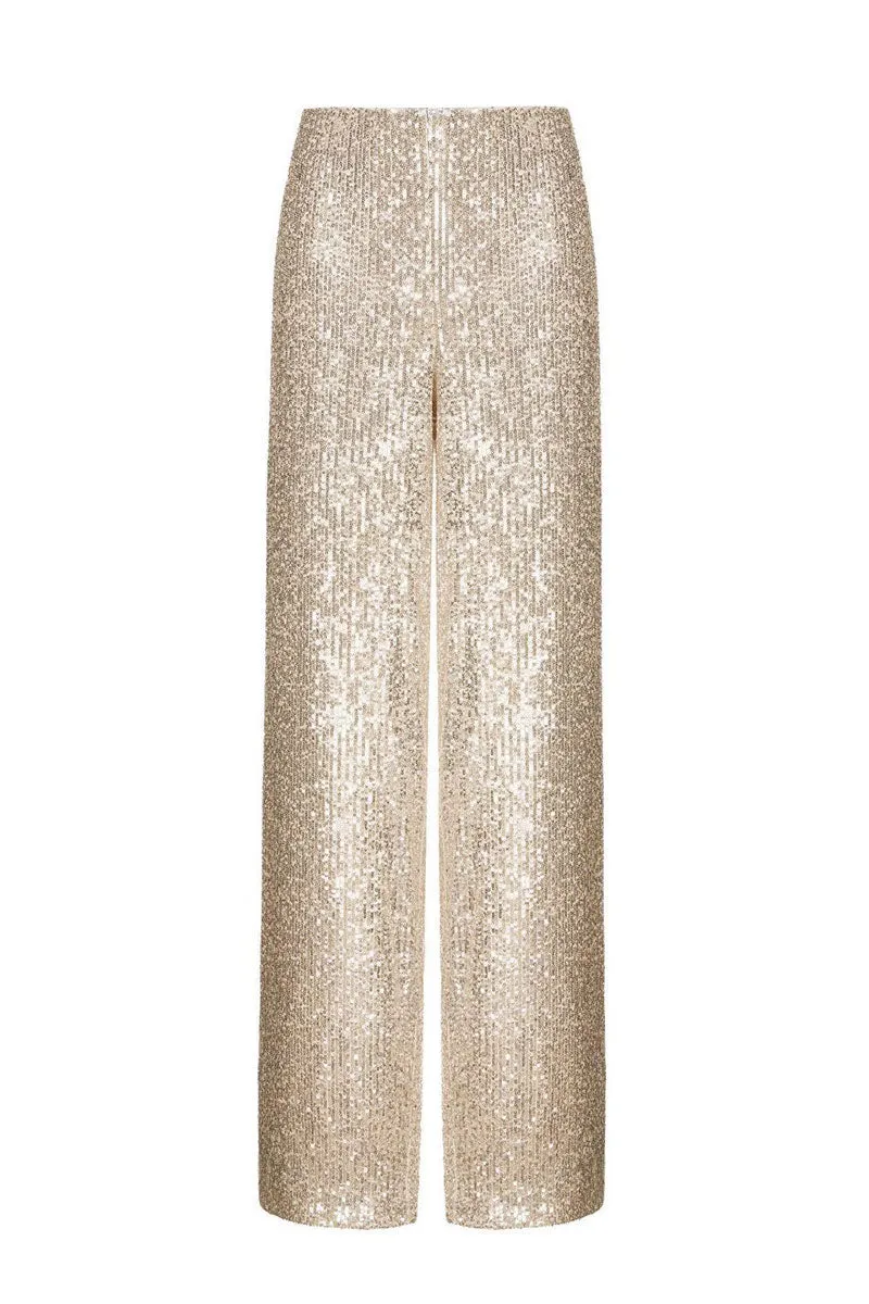 PH0262 Sequins Wide Leg Pants