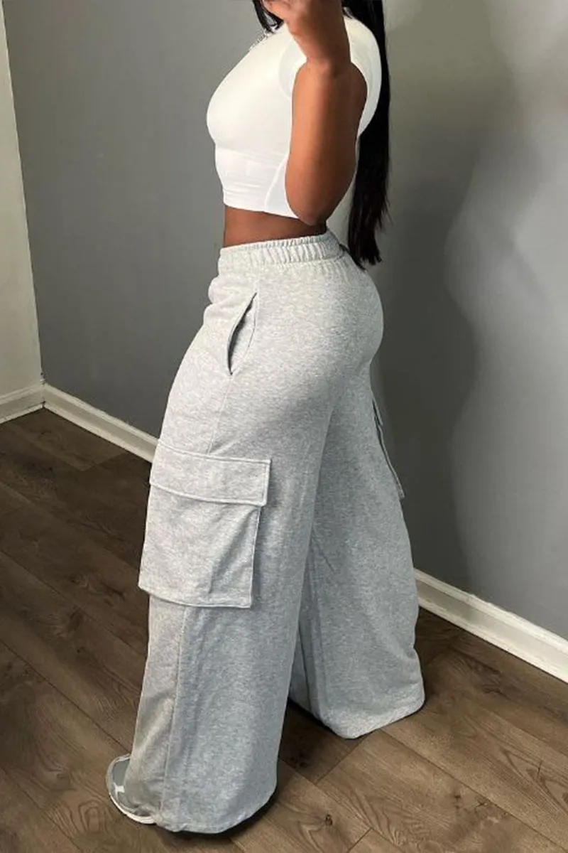 PI802 Maxi Wide Leg Sweatpants