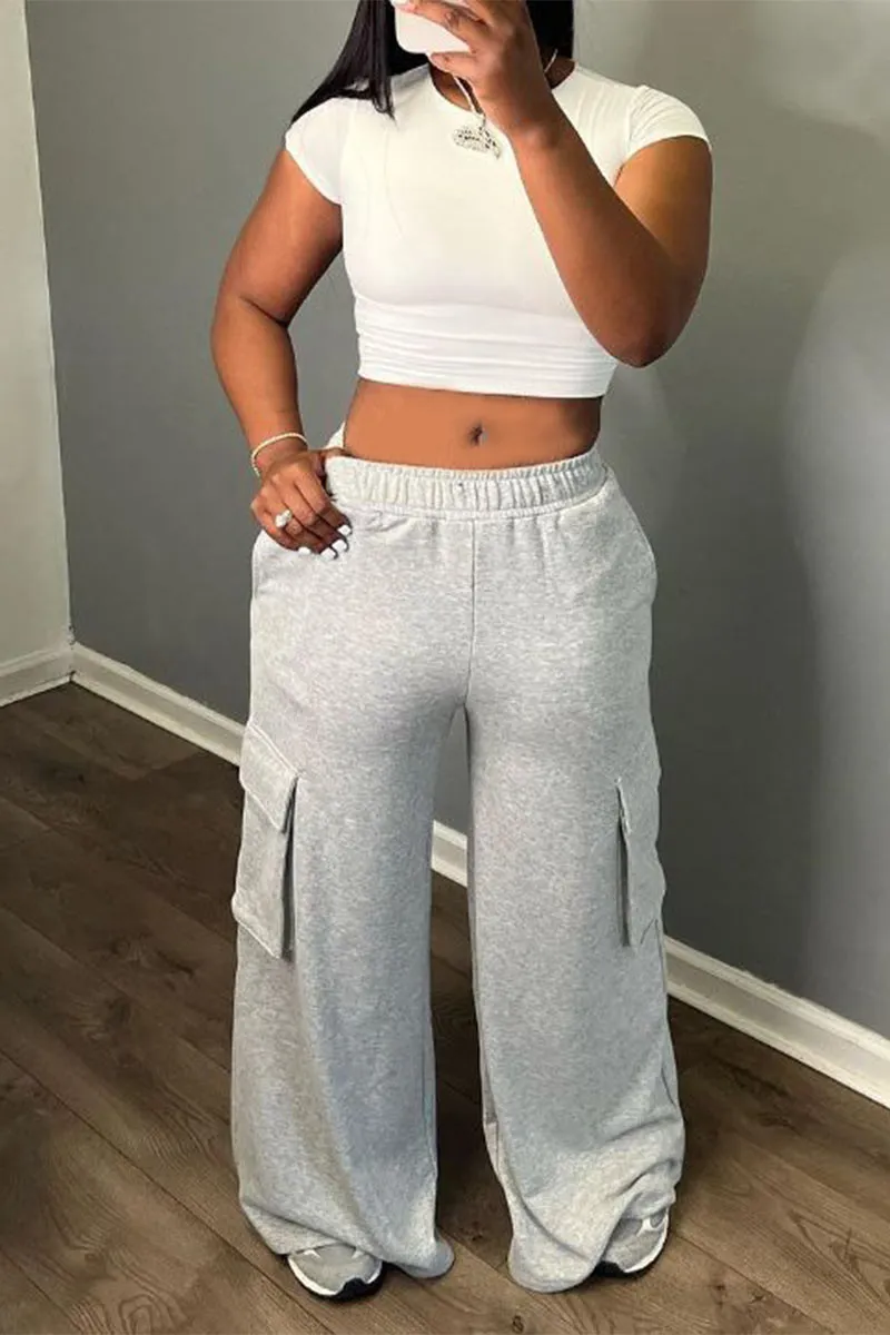 PI802 Maxi Wide Leg Sweatpants