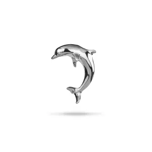 Pick A Pearl Dolphin Pendant in White Gold with Diamond