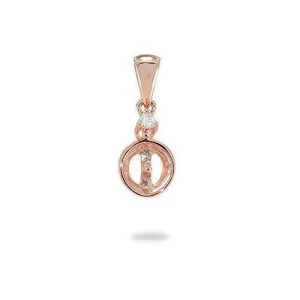 Pick A Pearl Pendant in Rose Gold with Diamond