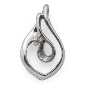 Pick A Pearl Pendant in White Gold with Diamond