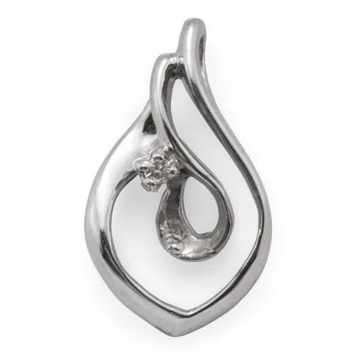 Pick A Pearl Pendant in White Gold with Diamond