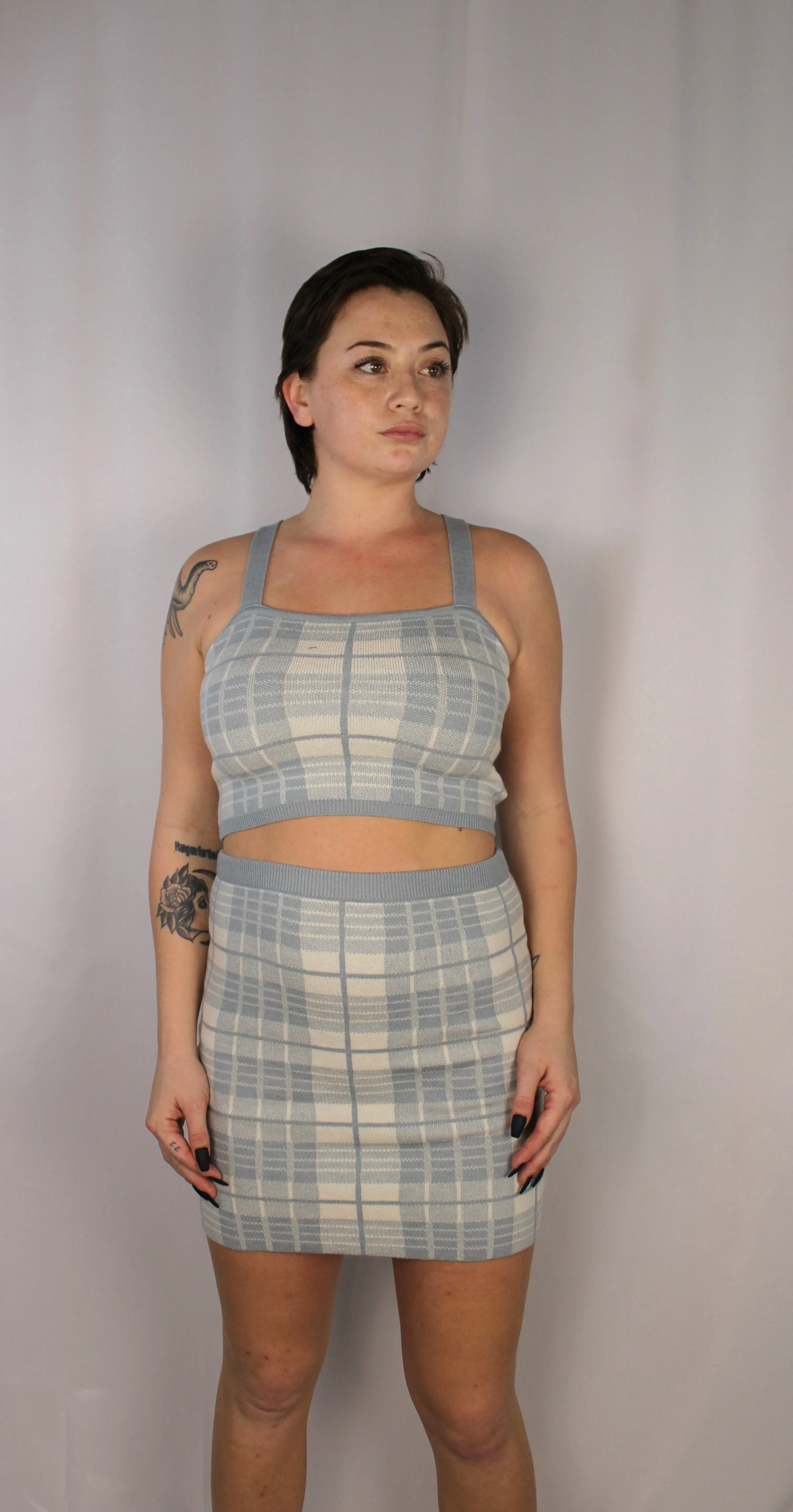 PLAID SKIRT