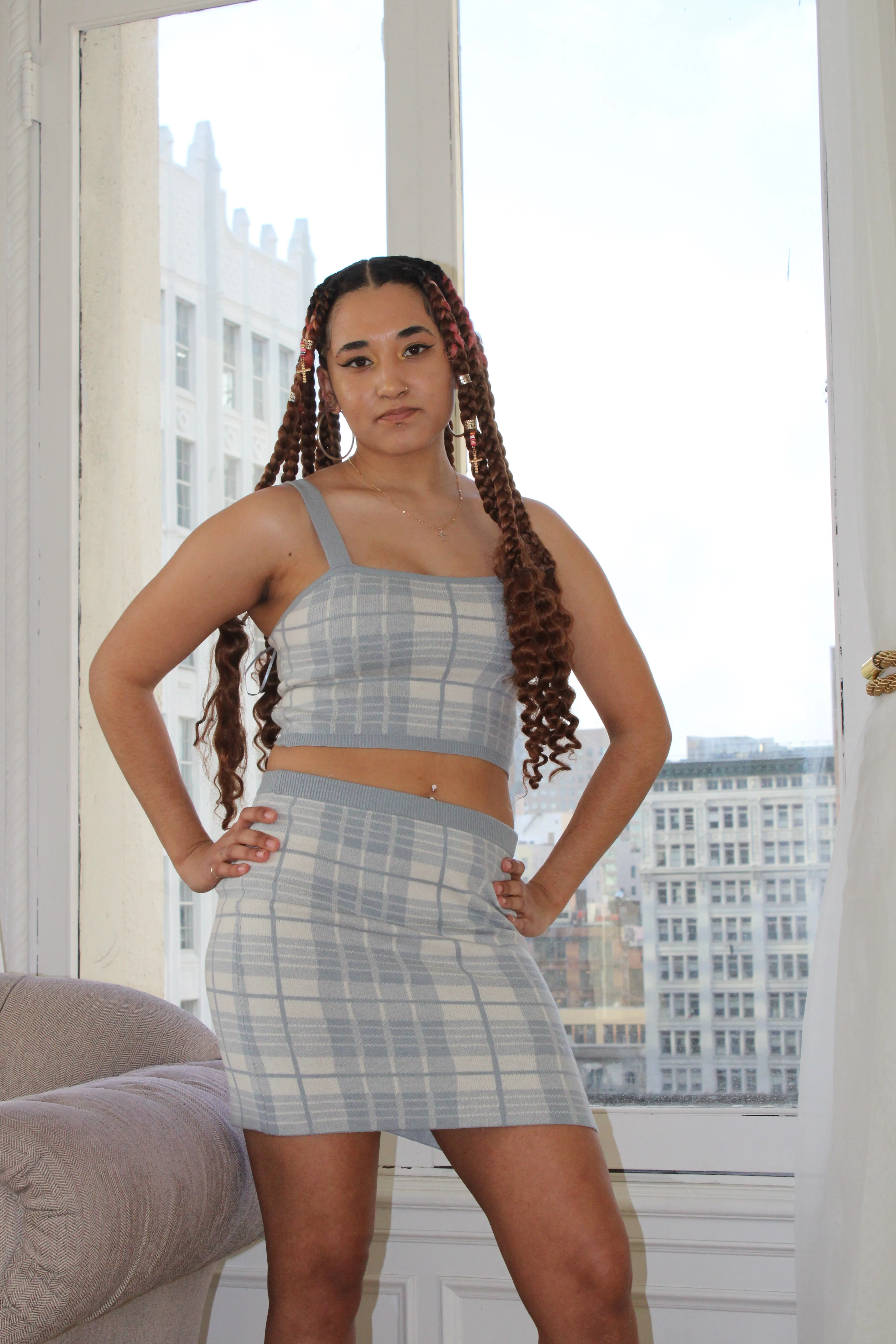 PLAID SKIRT