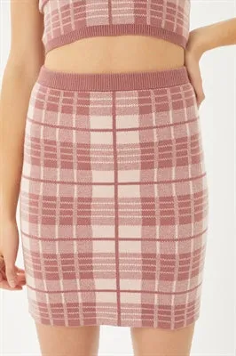PLAID SKIRT