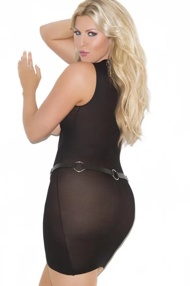 Plus Size Cupless Mini Dress