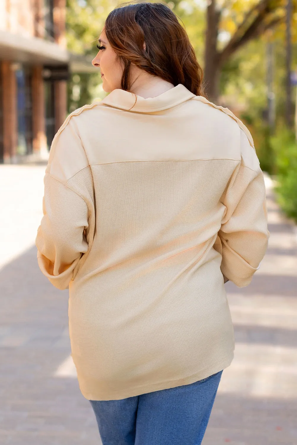 Plus Size Knit Henley Tunic Top