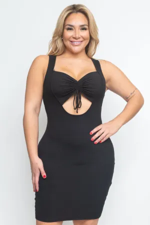 Plus Size Midi Dress (D11369)